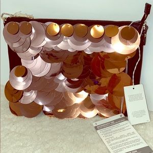 NWT PATRIZIA PEPE GRAPHIC SEQUINS CLUTCH